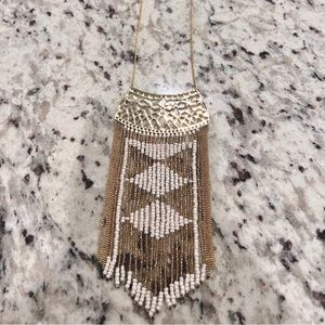 Stella & Dot beaded statement necklace